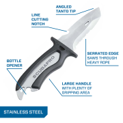 SCUBAPRO Mako Knife Stainless Steel | Compact Dive Knife