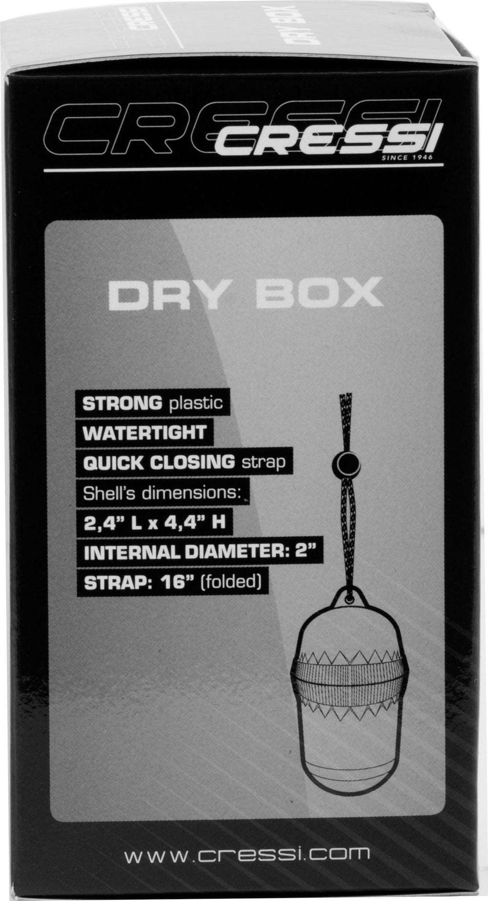 Cressi Dry Box | Compact Watertight Case for Keys & Valuables