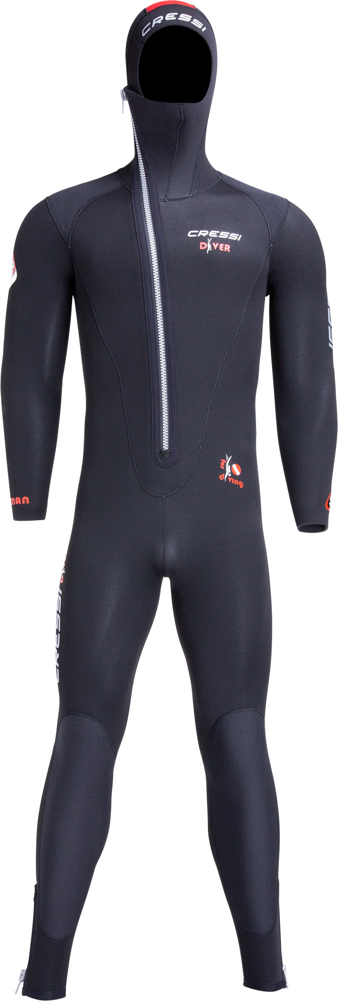 Cressi Diver 7 mm Wetsuit Man | Hooded Men’s Diving Wetsuit