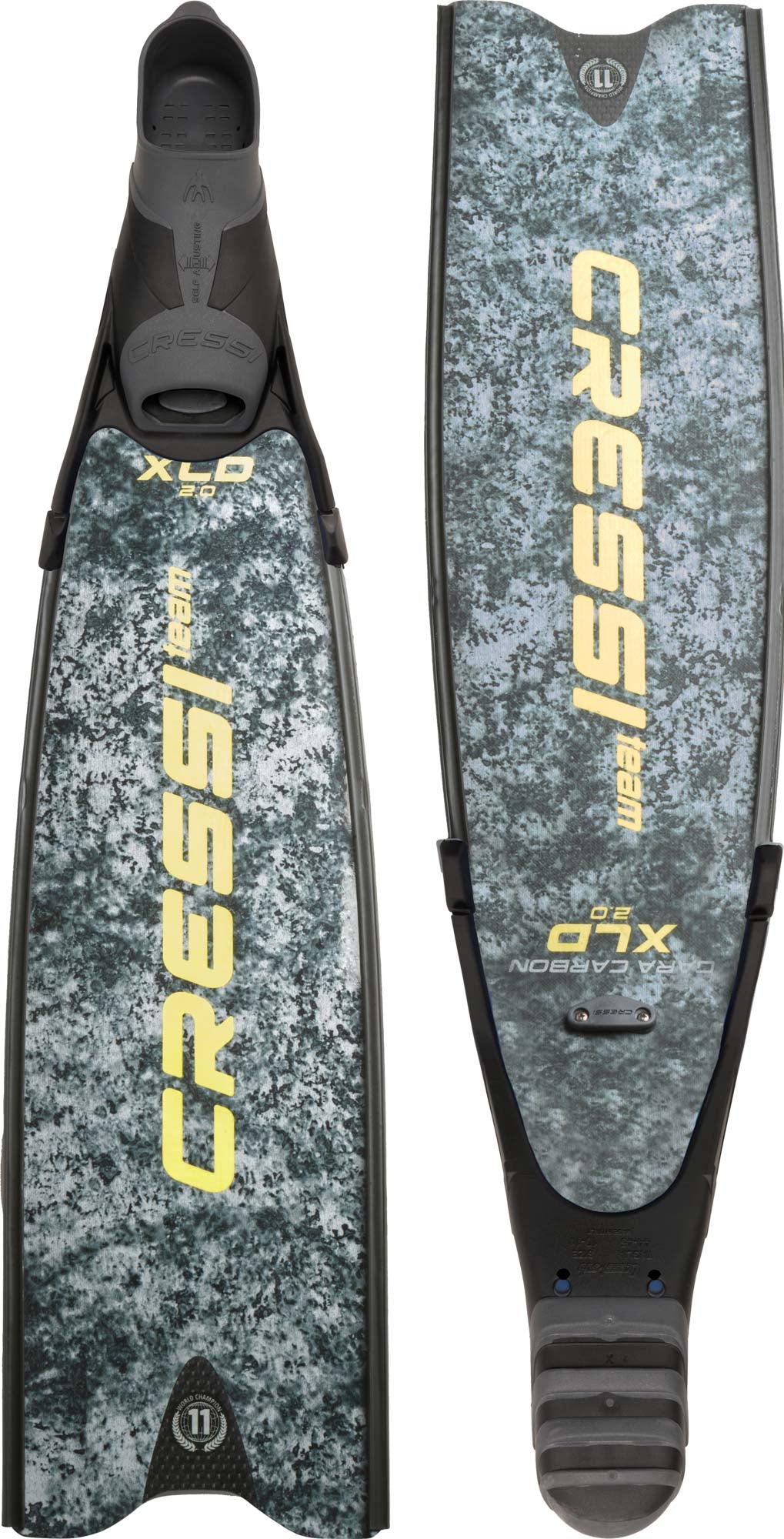 Cressi Gara Turbo Carbon Fins | Modular Carbon Freediving Fins