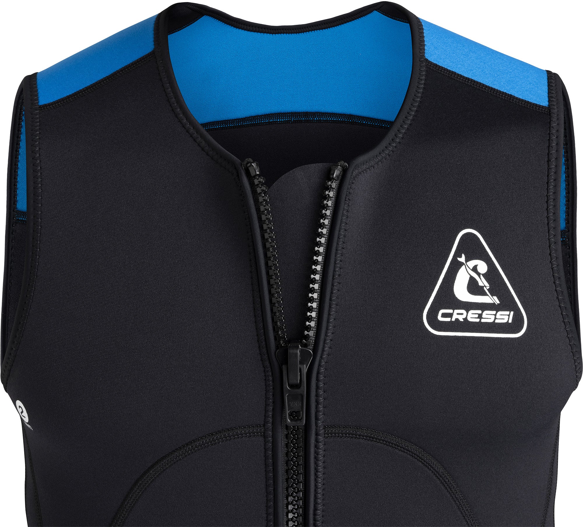 Cressi Guardian Man Neoprene Zip Vest | 2 mm Sleeveless Gilet
